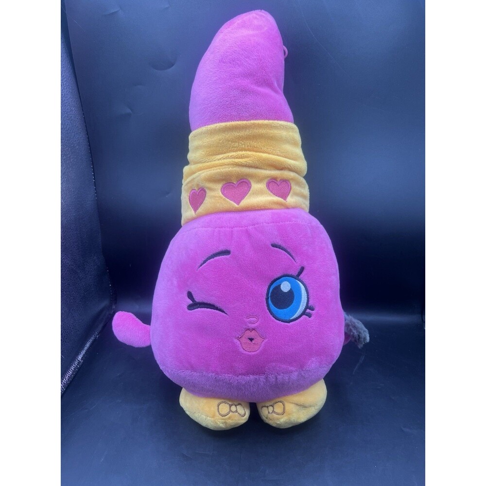 Shopkins Lippy Lips Plush 18” Pink Lipstick Fiesta 2013 Large Stuffed Toy